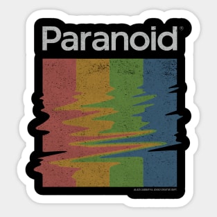 paranoid Sticker